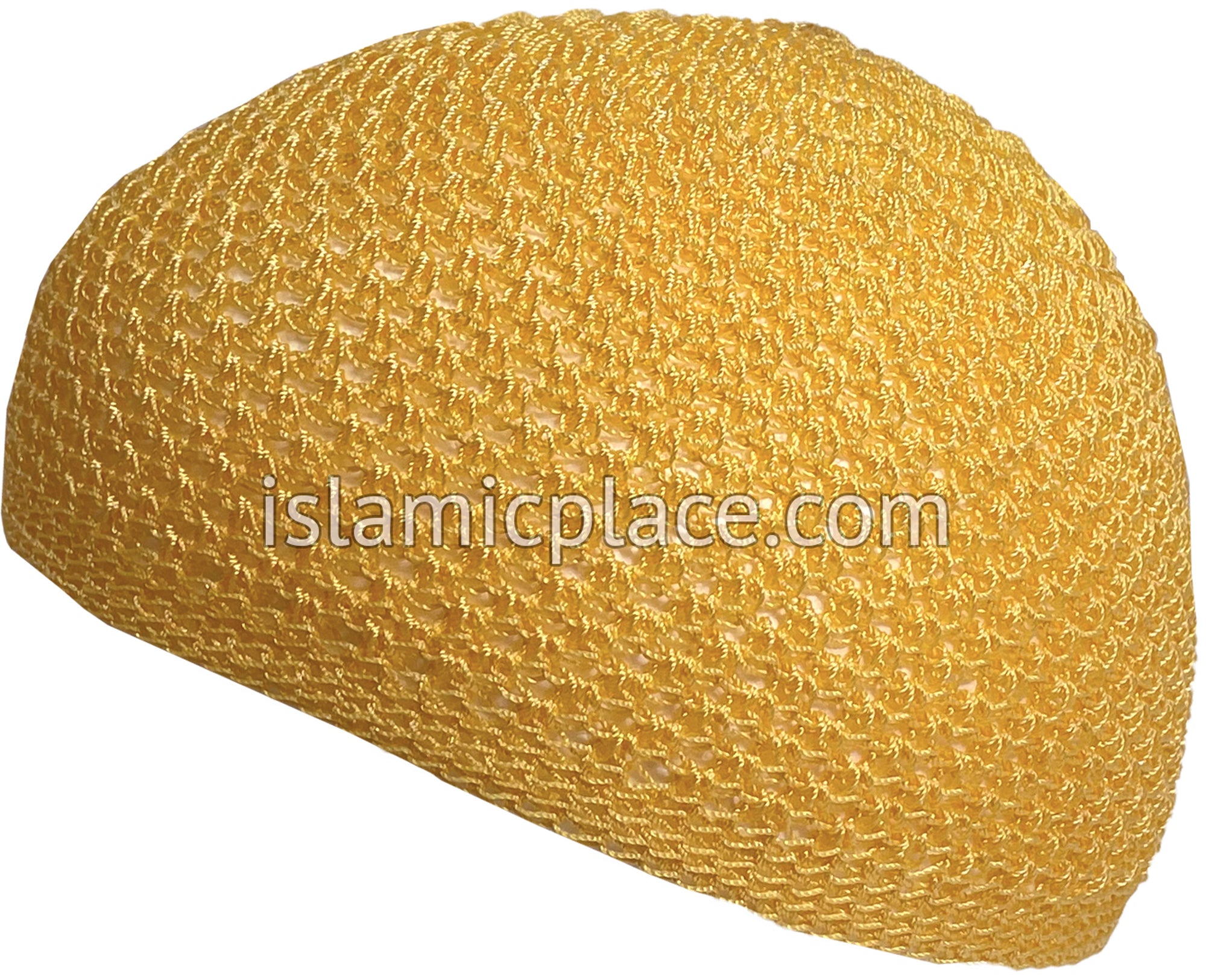 Peach - Nylon Knitted Solid Kufi