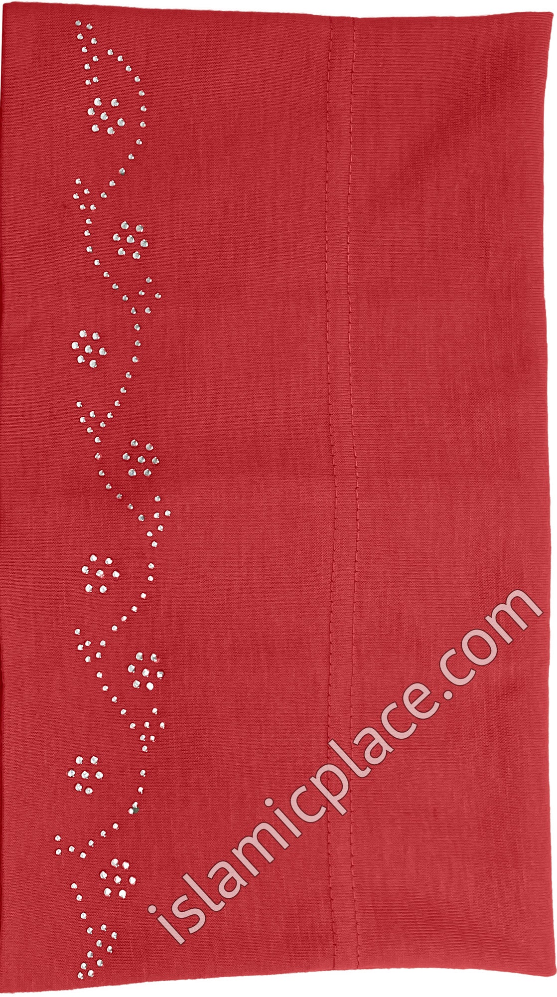 Coral Red - Underscarf with Rhinestones