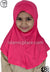 Neon Pink - Plain Girl size (1-piece) Hijab Al-Amira