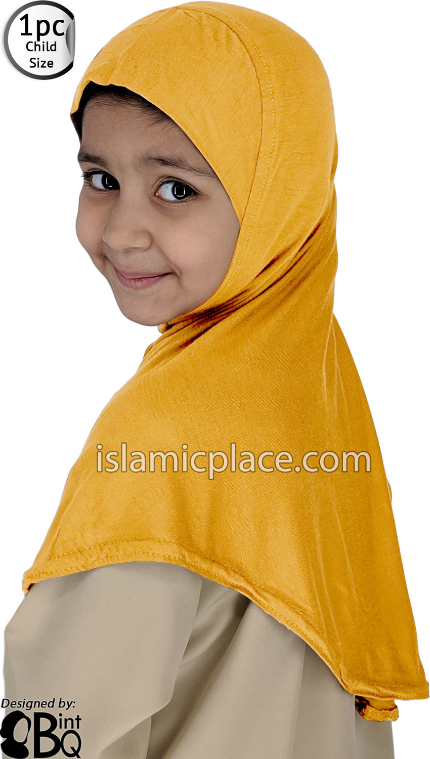 Golden Sand - Plain Girl size (1-piece) Hijab Al-Amira