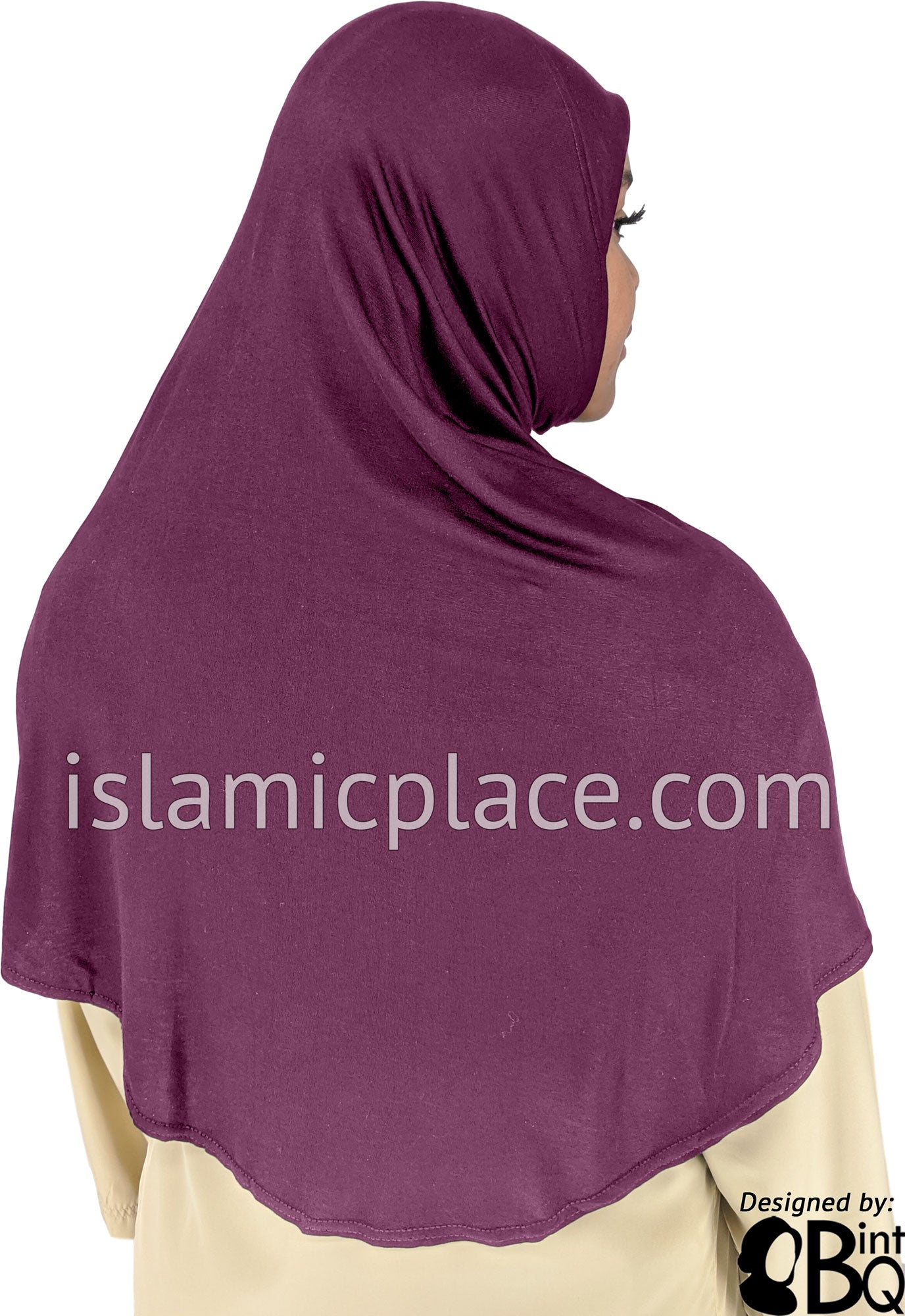 Concord Grape - Plain Adult (X-Large) Hijab Al-Amira (1-piece style)