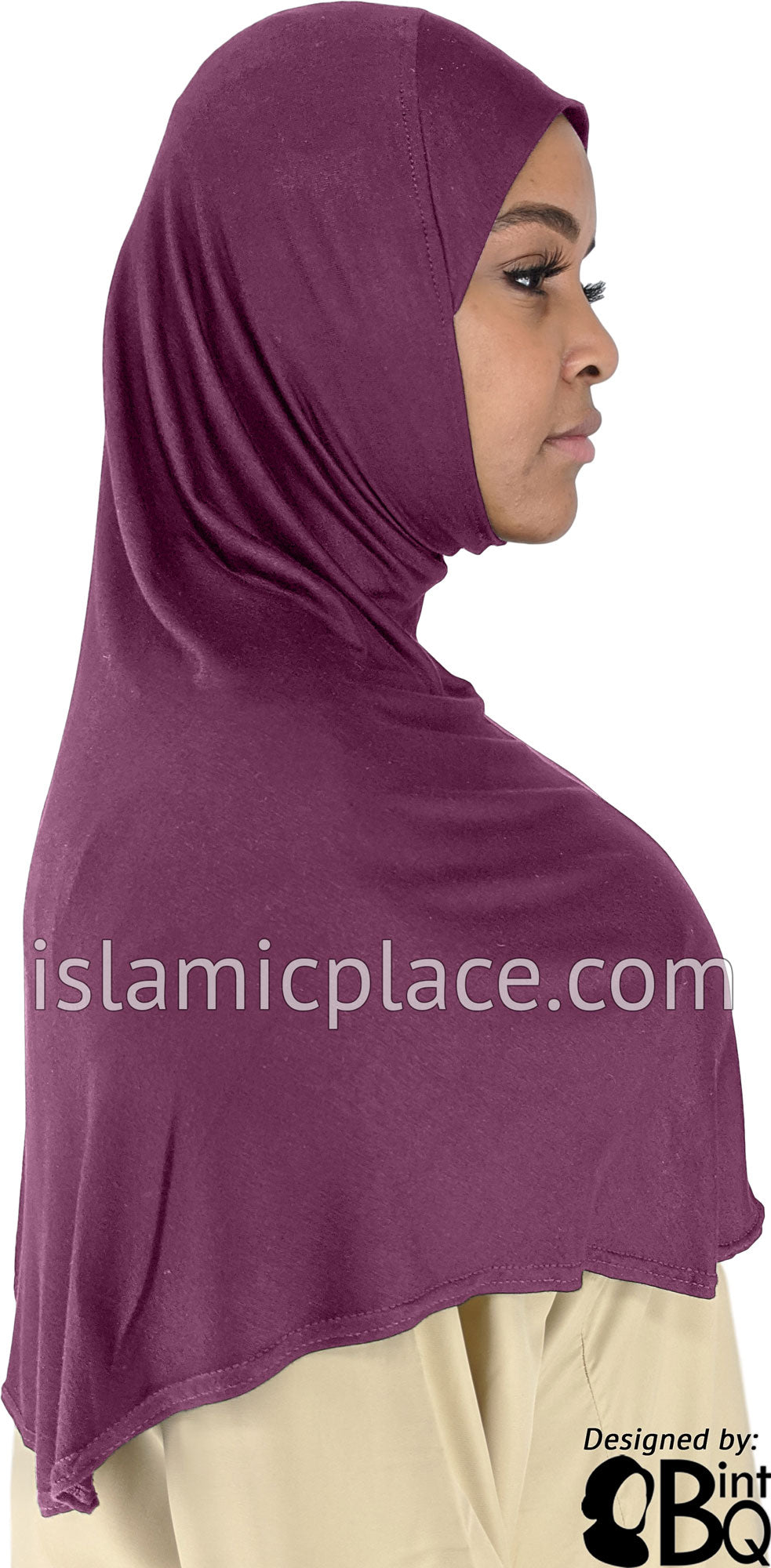 Concord Grape - Plain Adult (X-Large) Hijab Al-Amira (1-piece style)