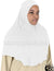 White - Plain Adult (X-Large) Hijab Al-Amira (1-piece style)