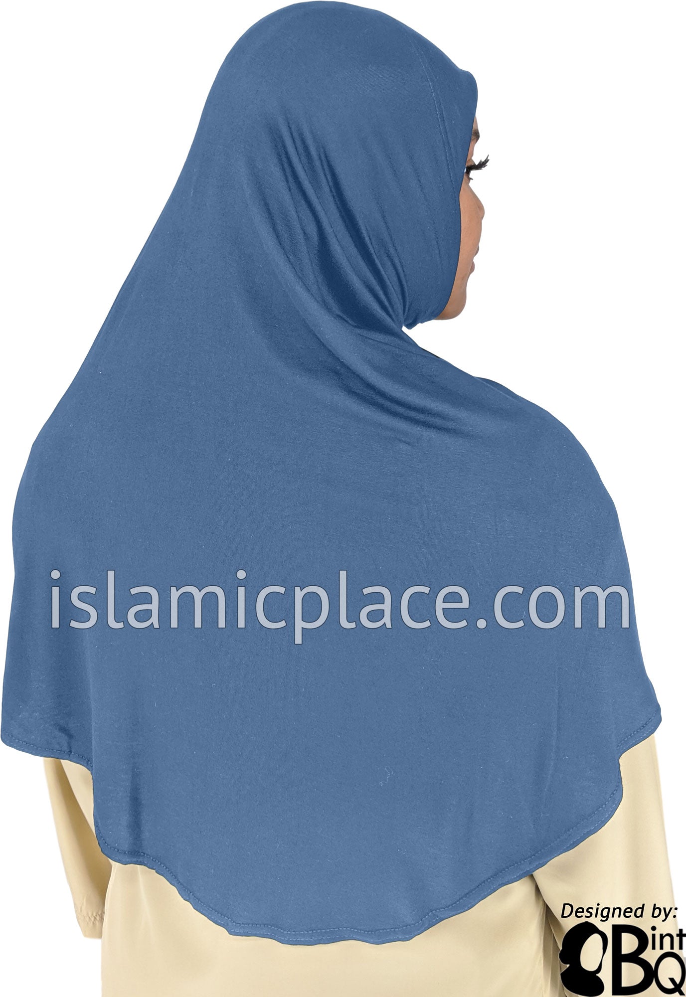 Steel Blue - Plain Adult (X-Large) Hijab Al-Amira (1-piece style)