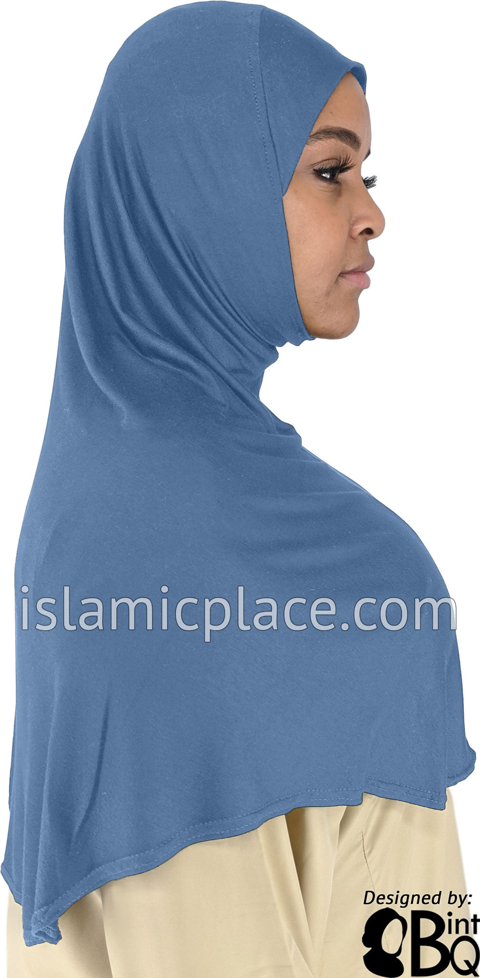 Steel Blue - Plain Adult (X-Large) Hijab Al-Amira (1-piece style)