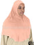 Peach - Plain Adult (X-Large) Hijab Al-Amira (1-piece style)