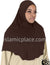 Brown - Plain Adult (X-Large) Hijab Al-Amira (1-piece style)