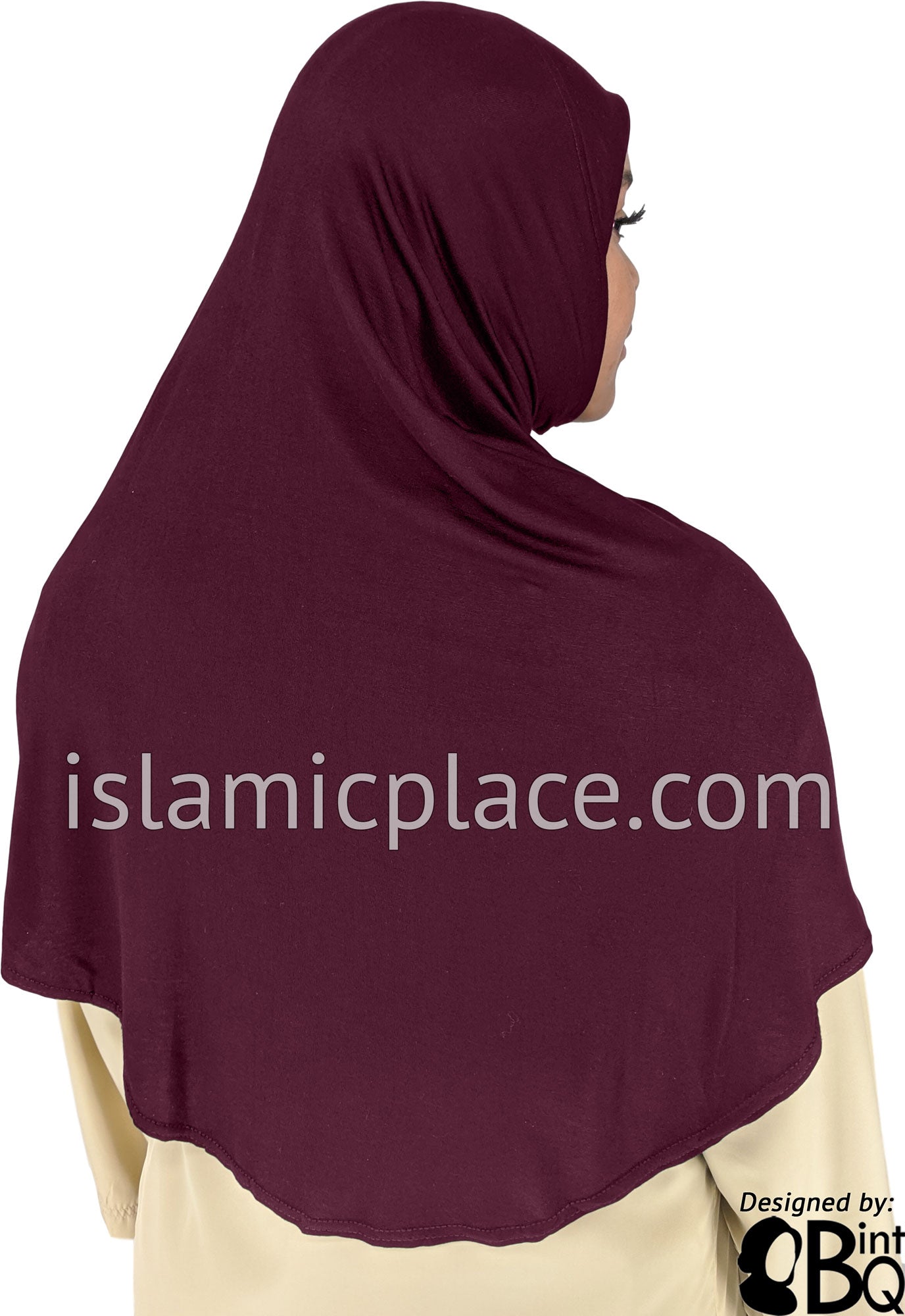 Eggplant - Plain Adult (X-Large) Hijab Al-Amira (1-piece style)