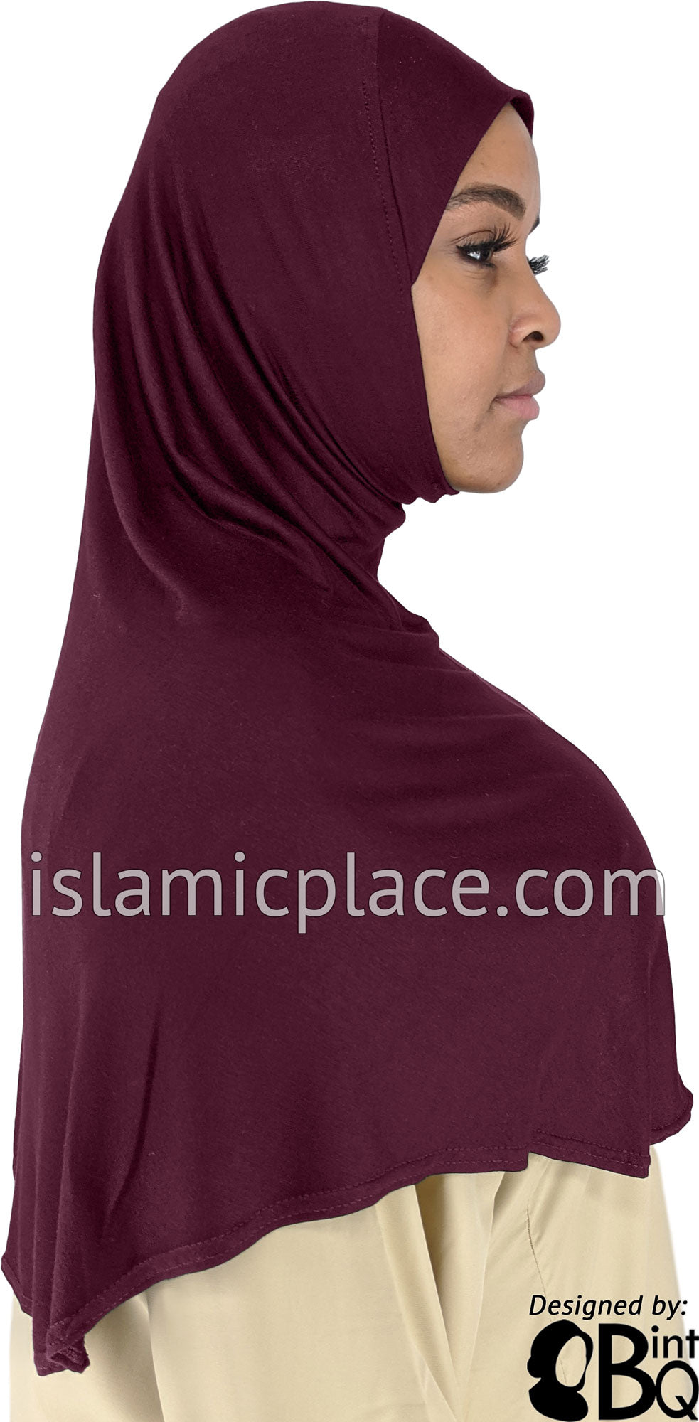 Eggplant - Plain Adult (X-Large) Hijab Al-Amira (1-piece style)