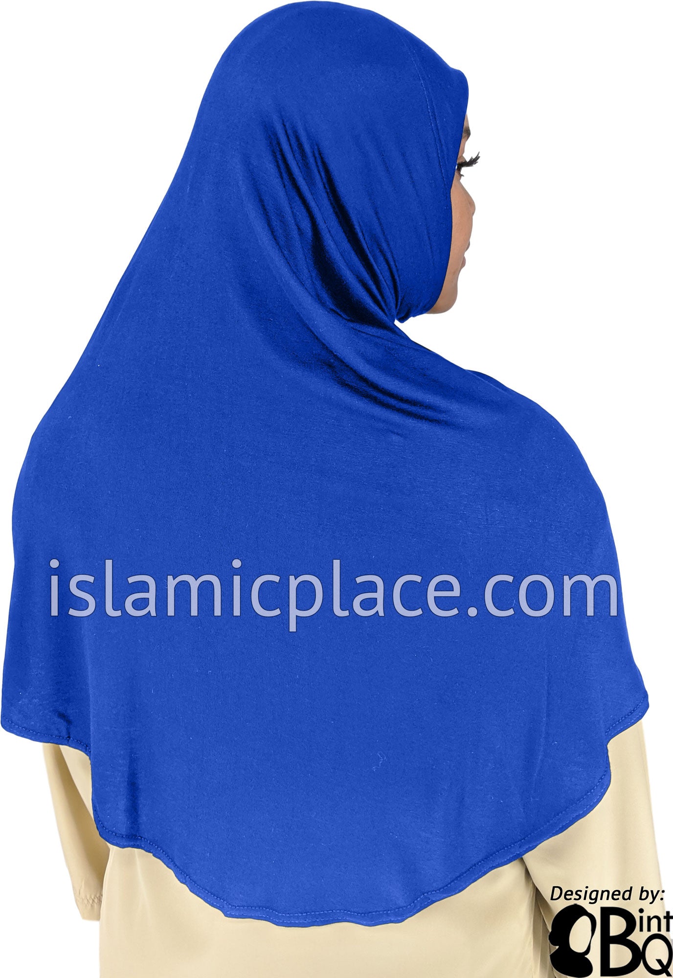 Cobalt - Plain Adult (X-Large) Hijab Al-Amira (1-piece style)