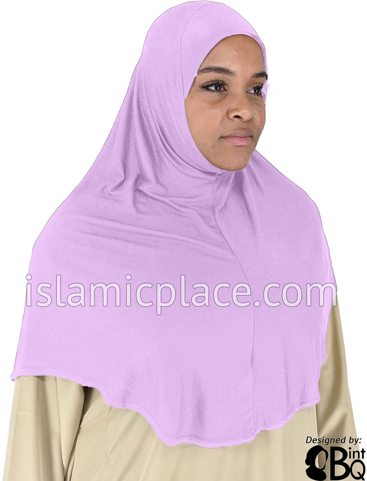 Lavender - Plain Adult (X-Large) Hijab Al-Amira (1-piece style)