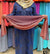 Blush Pink and Plum - Ombre Dye Georgette Shayla Long Rectangle Hijab 28"x70"