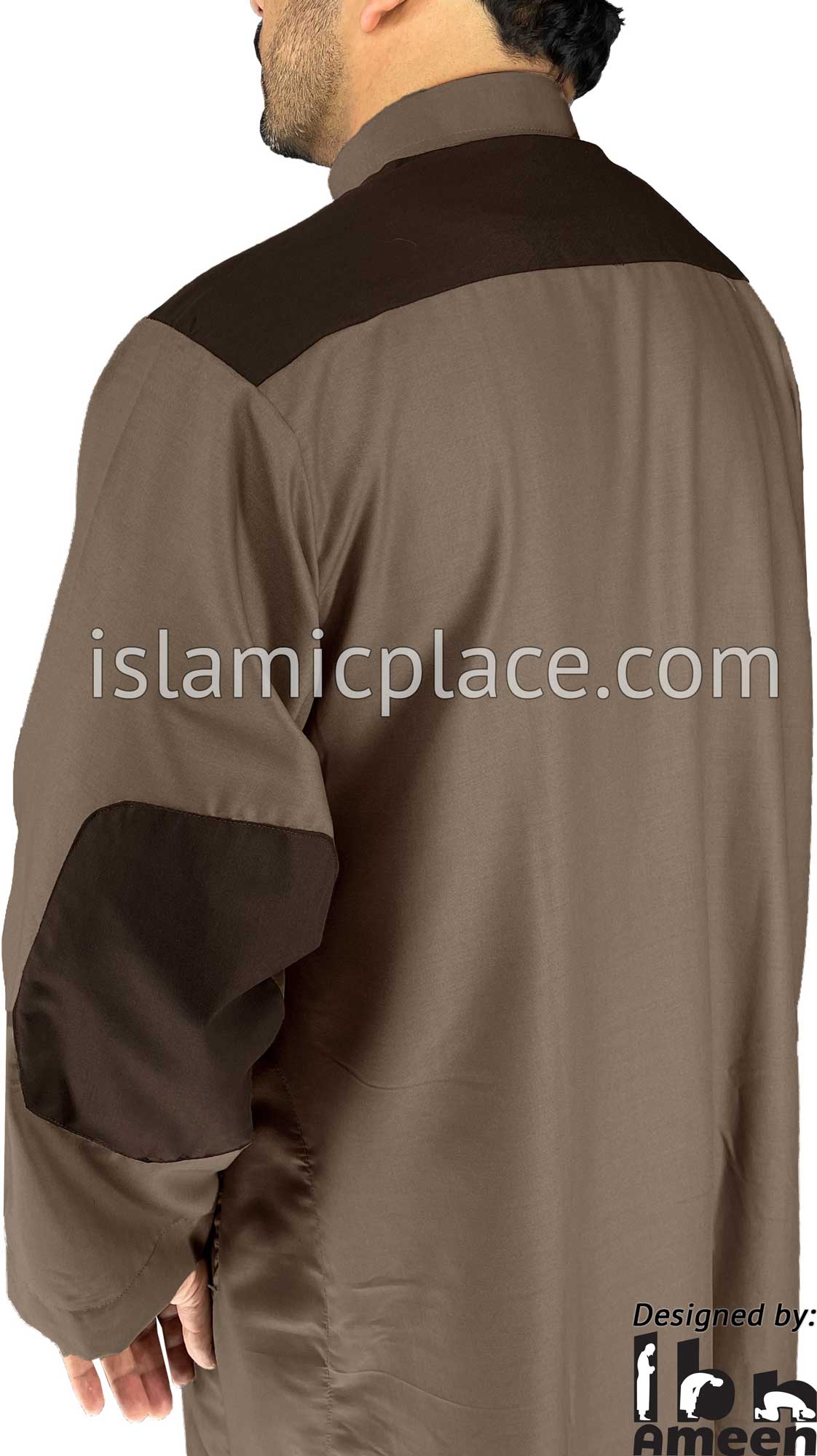 Latte Brown - Malik Style Men Thob by Ibn Ameen