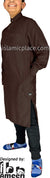 Brown - Boy's Saudi Ad-Daffah Plain Kameez by Ibn Ameen