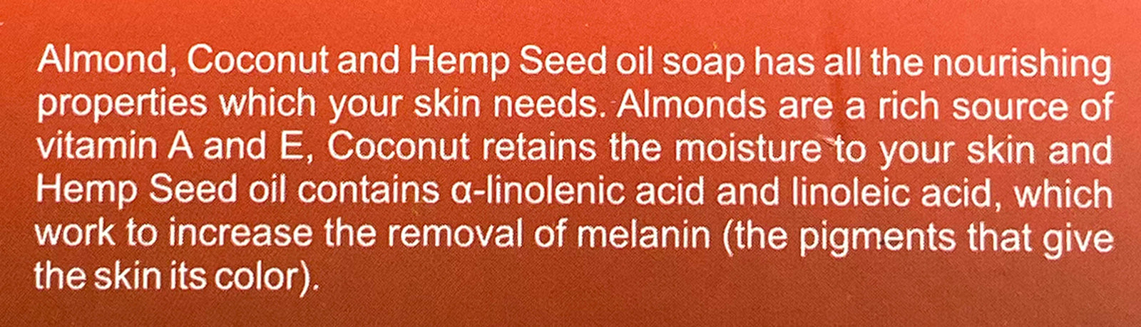 Almond, Coconut and Hemp Seed Oil Herbal Halal Soap - 5 oz