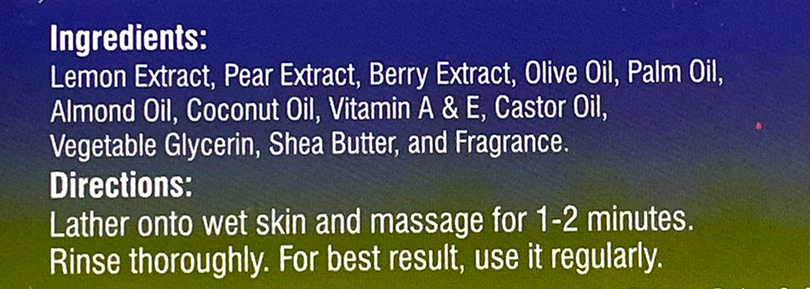 Lemon, Pear and Berry Herbal Halal Soap - 5 oz