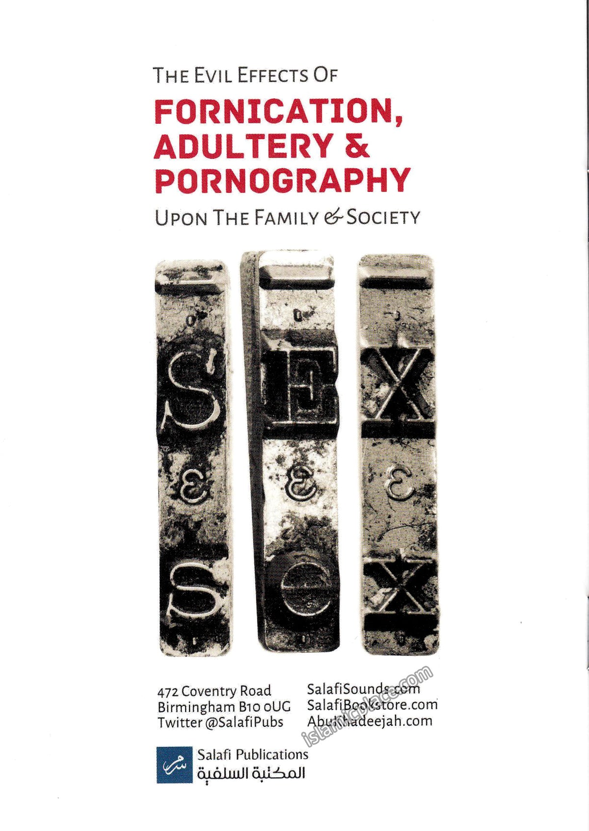 The Evil Effects of Fornication Adultery & Pornography Upon the Family & Society