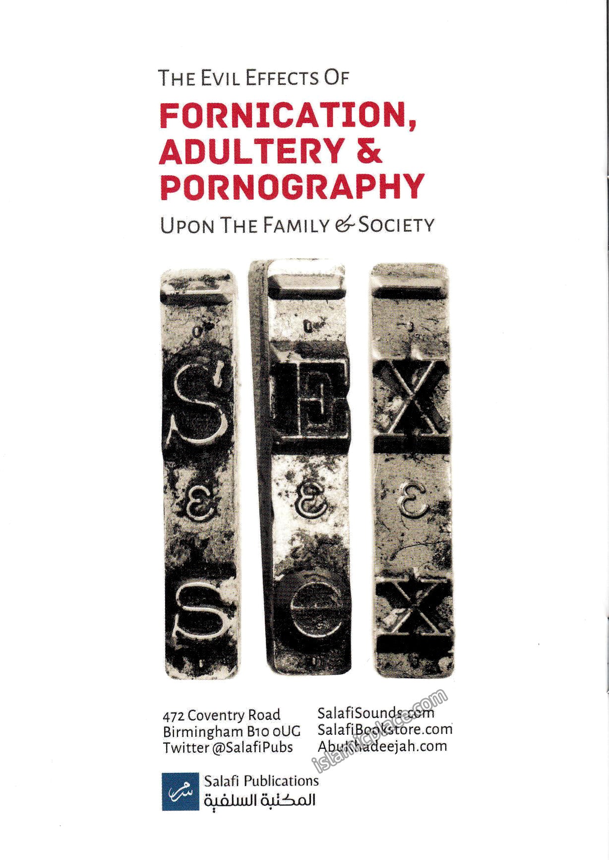 The Evil Effects of Fornication Adultery & Pornography Upon the Family & Society