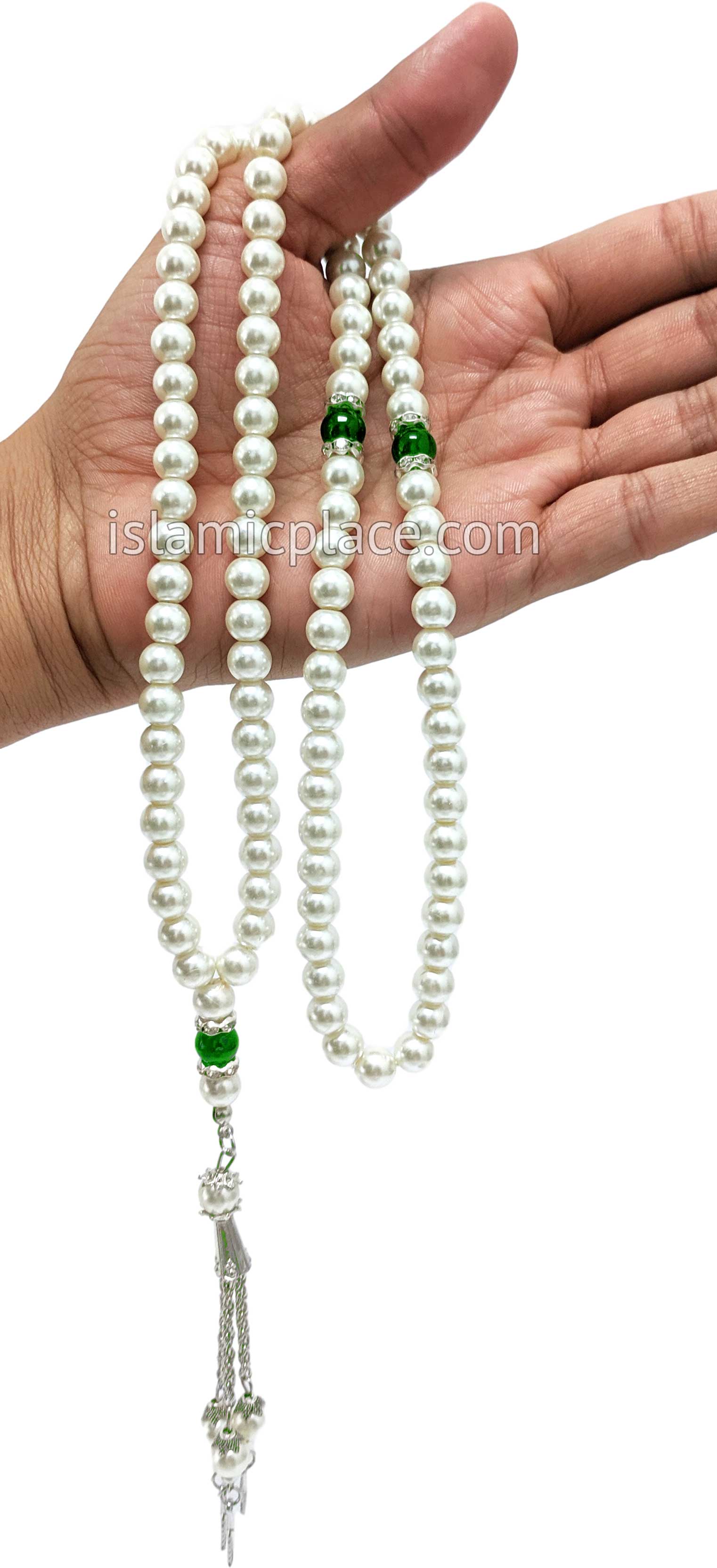 Green Gem - Pearls of Dhikr Tasbih Prayer Beads