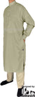 Cement Gray - Men Saudi Ad-Daffah Plain Kameez by Ibn Ameen with Visible Buttons