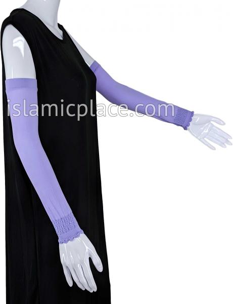 Lavender - Plain Wrist to Elbow Stretch Sleeve