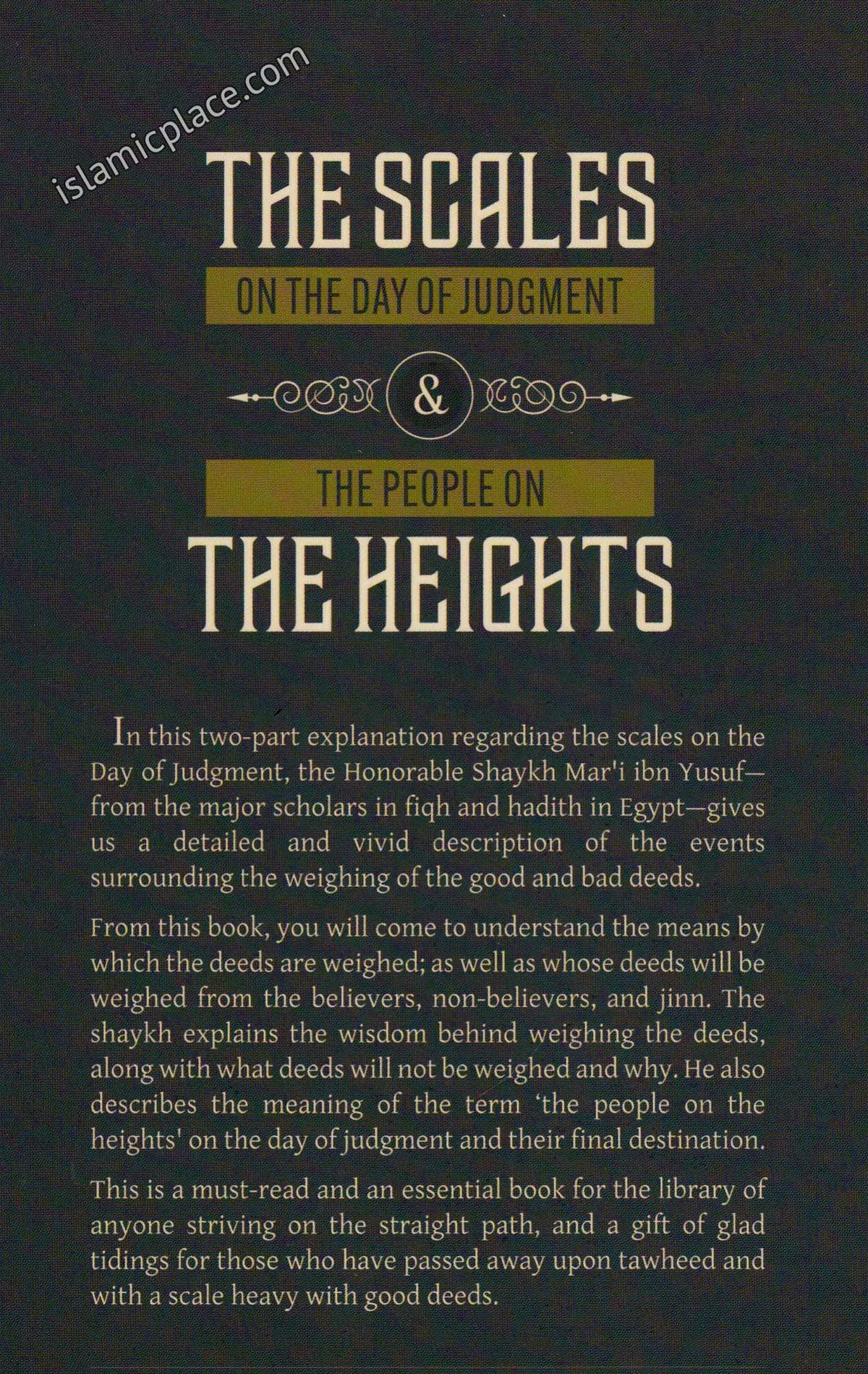 The Scales on the Day of Judgment & People on the Heights