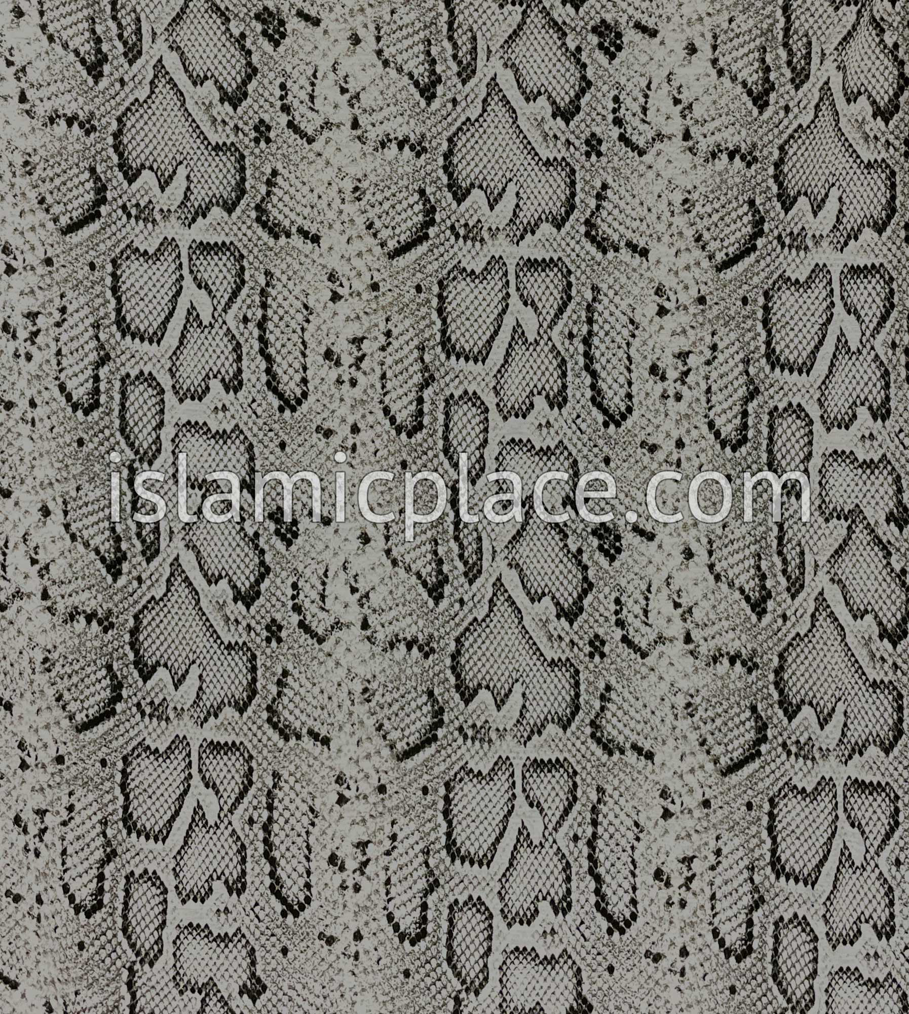 Light Oyster and Black Snake Skin Print - Print Jersey Shayla Long Rectangle Hijab 30"x70"
