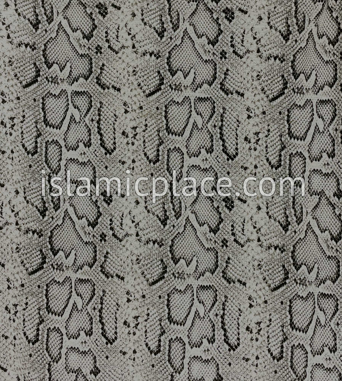 Light Oyster and Black Snakeskin Print- Printed Teen to Adult (Large) Hijab Al-Amira (1-piece style)