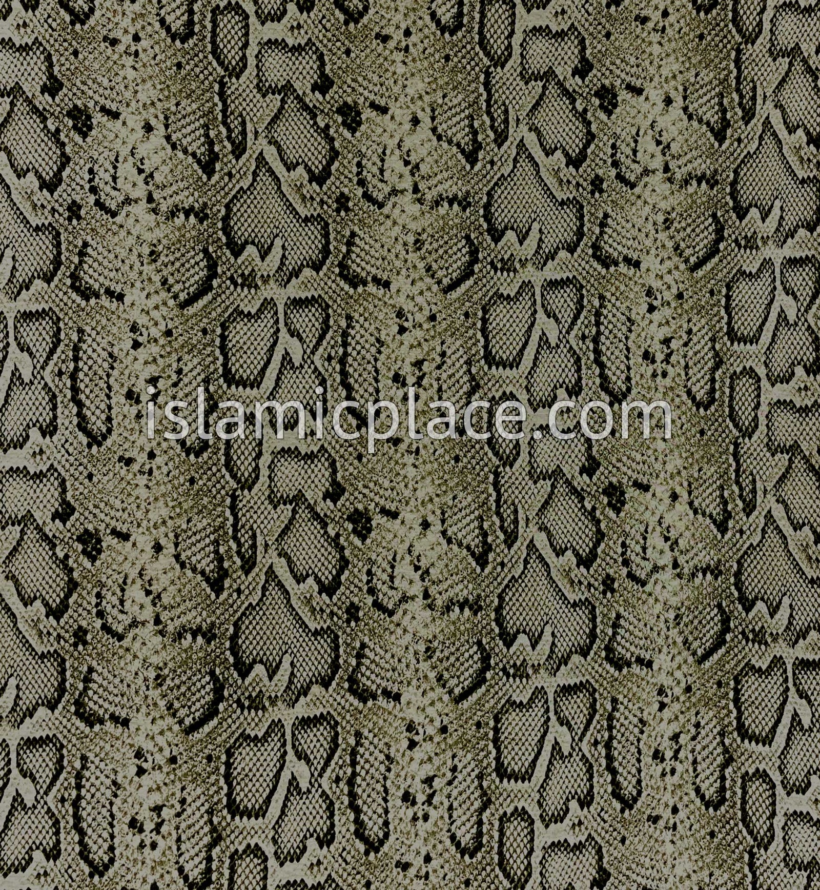 Dark Tan and Black Snakeskin Print- Printed Teen to Adult (Large) Hijab Al-Amira (1-piece style)