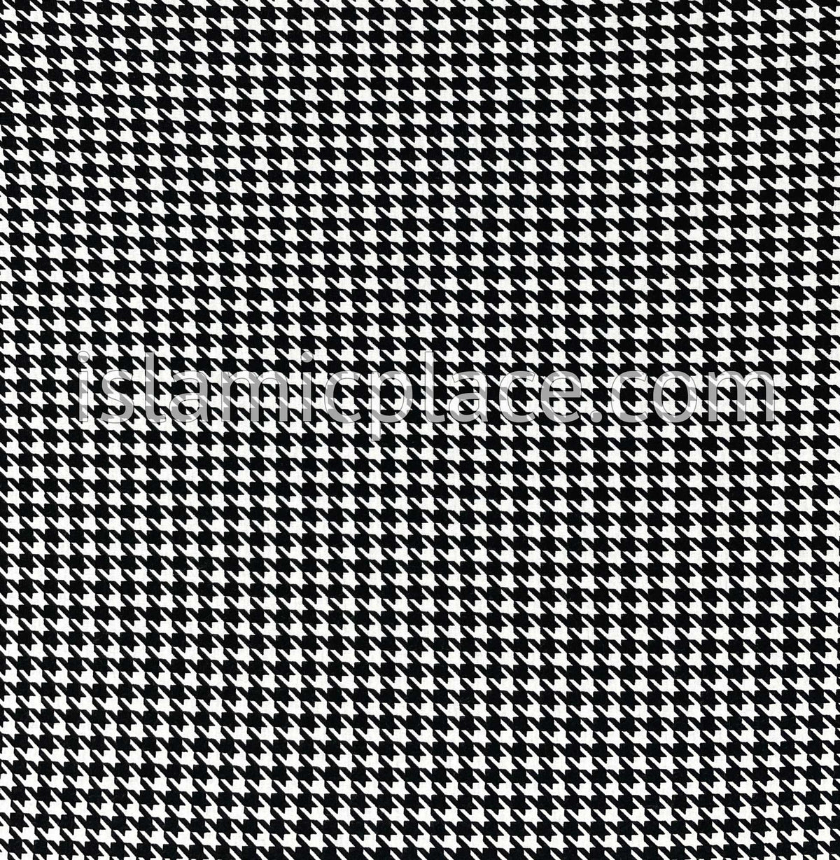 Black and White Houndstooth Pattern - Printed Teen to Adult (Large) Hijab Al-Amira (1-piece style)
