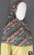 Black, Gray and Coral Multi Pattern - Printed Teen to Adult (Large) Hijab Al-Amira (1-piece style)
