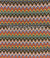 Coral, Olive Green, Blue and Mustard Zig Zag Design - Printed Girl size (1-piece) Hijab Al-Amira