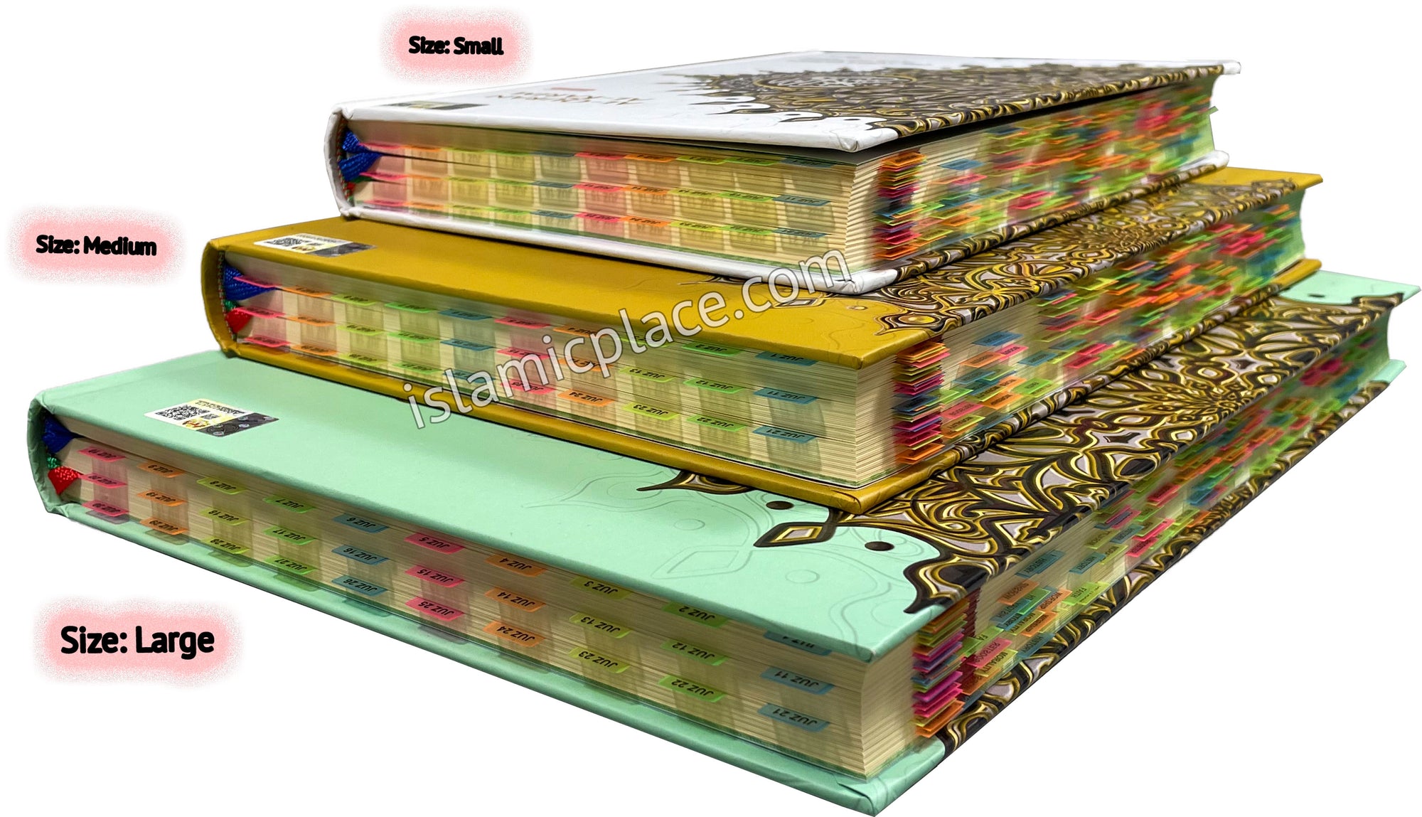 Al-Quran Al-Karim with 230 Tags - The Noble Quran Word-by-Word Translation & Color Coded Tajweed Medium 7" x 10"