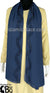 DenimBlue with Navy Stones in Design 30 - Georgette Chiffon Shayla Long Rectangle Hijab 30"x70"