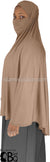 Oyster - Plain Overhead Khimar - Extra Long Knee Length