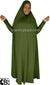 Fresh Olive - Plain Overhead Abaya with Cuffs