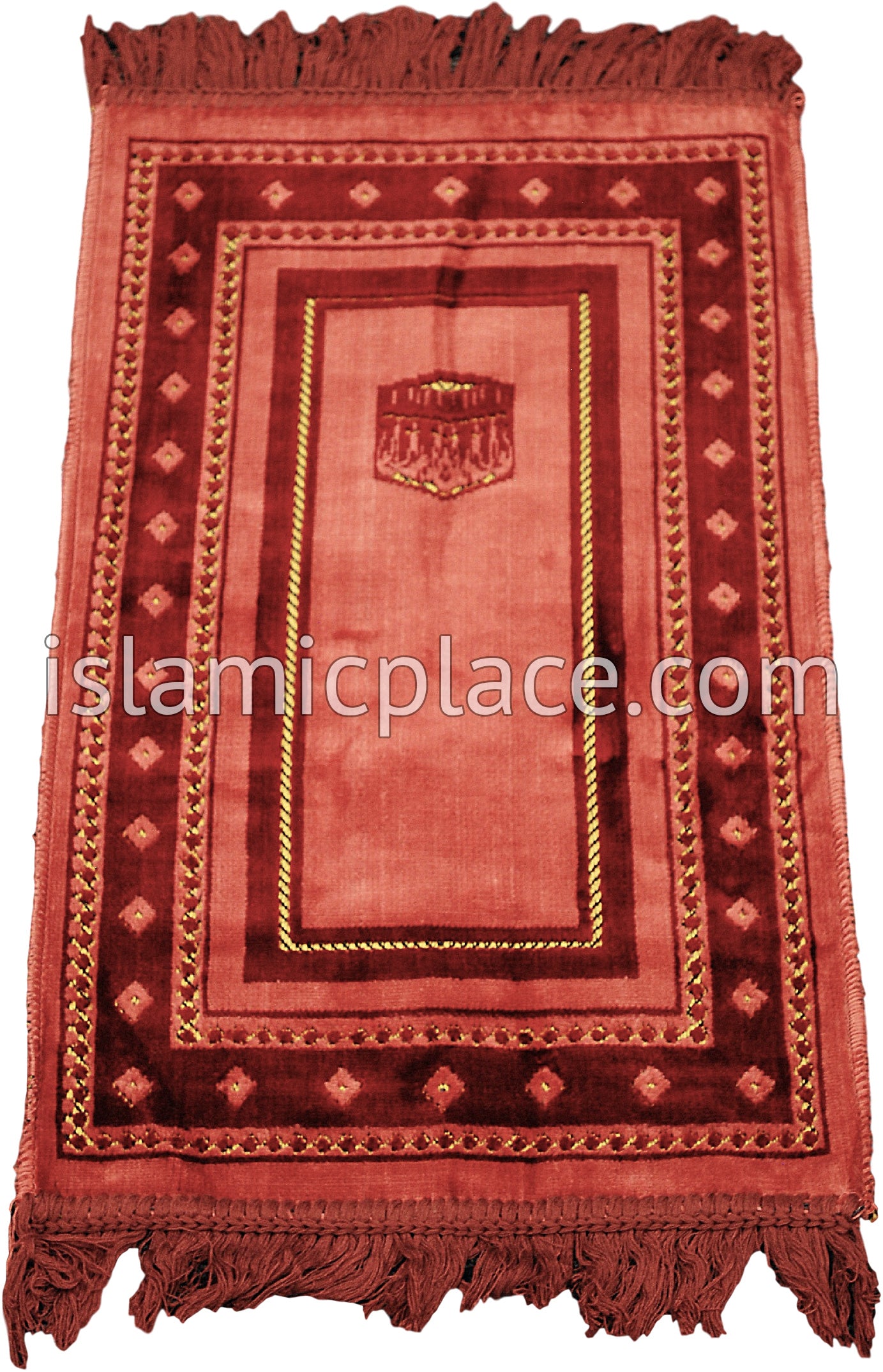 Sumera Pinkish Rose Prayer Rug with Kaba (Child Size)