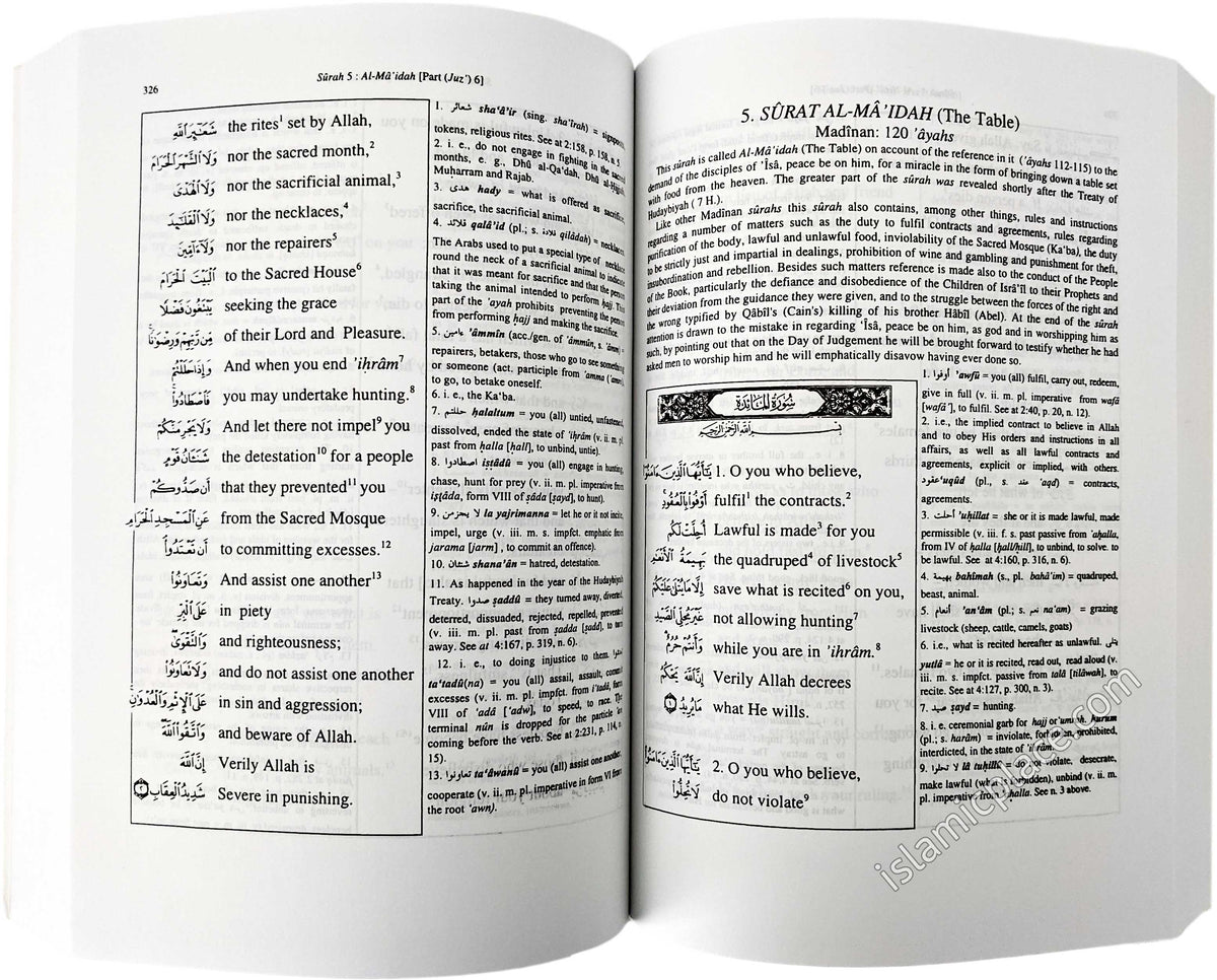 [3 vol set] A Word for Word Meaning of the Qur'an by Mohar Ali