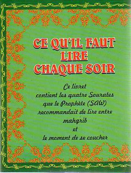 Ce Qu'il Faut Lire Chaque Soir
