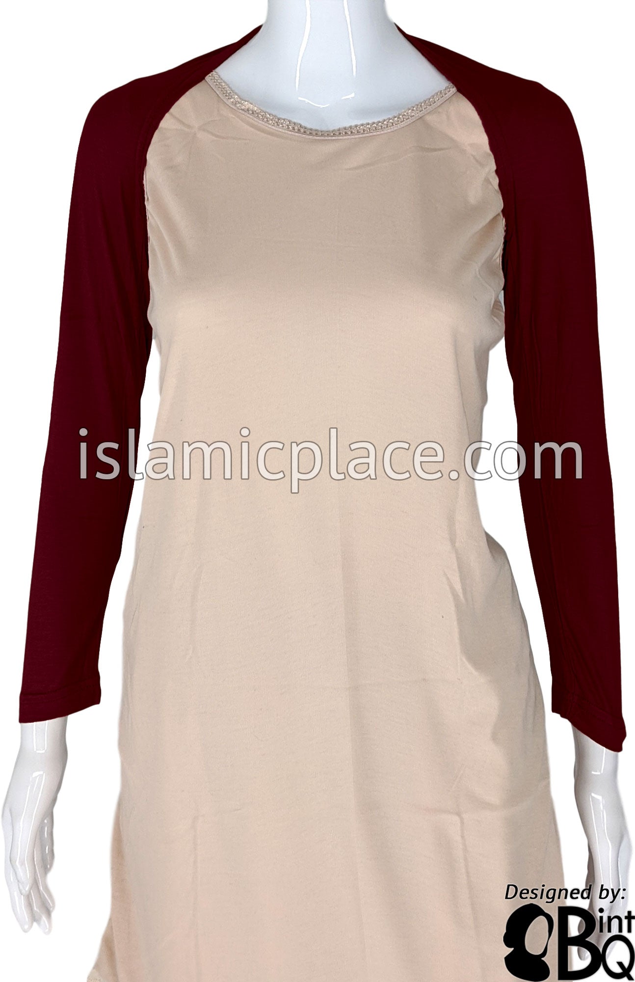 Burgundy - Connected Full Bolero Sleeve