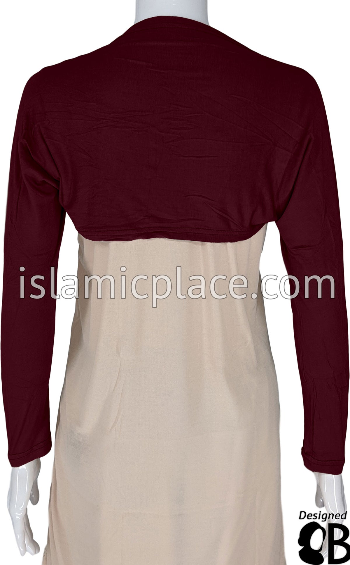 Burgundy - Connected Full Bolero Sleeve