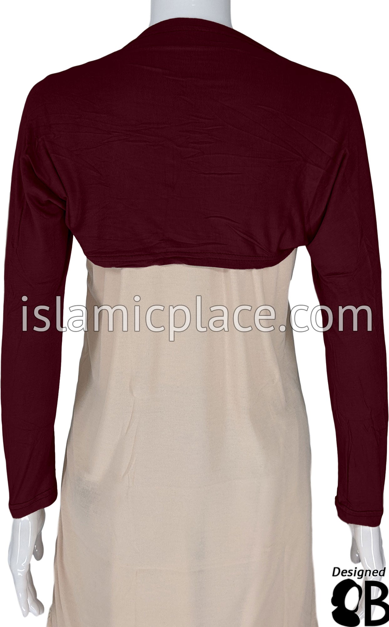 Burgundy - Connected Full Bolero Sleeve