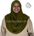 Olive Plain - Salima 1-2 Easy Georgette Shayla Long Rectangle Hijab 30"x70"