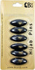 Black - Heart Khimar-Hijab Pin Pack (Pack of 6 Pins)
