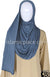 Steel Blue Plain - Jamila Jersey Shayla Long Rectangle Hijab 30"x70"