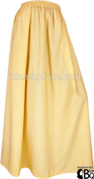 Beige - Basics Plain Skirt by BintQ