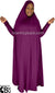 Mulberry - Plain Overhead Abaya with Cuffs