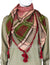 Bleached Brick with Olive and Burgundy - Malik Collection Men Scarf Kifaya