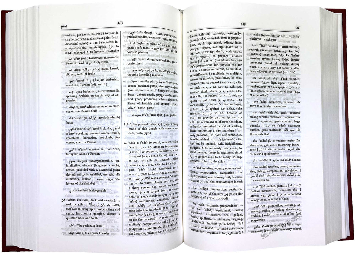 The Hans Wehr Dictionary of Modern Written Arabic (Hardback) Arabic-English by J M. Cowan (6" x 9")