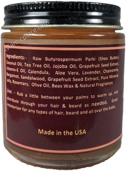 Therapeutic Hair Pomade Butter with Aloe Vera, Shea Butter & Tea Tree Oil